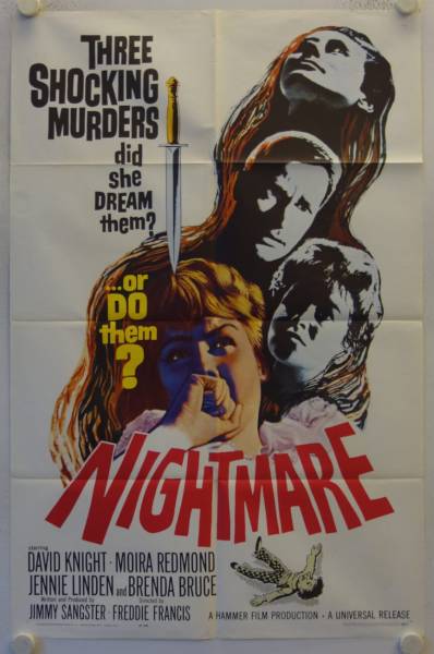 Nightmare original release US Onesheet movie poster